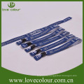 Custom Eco fabric woven bracelets textile wristbands for festival